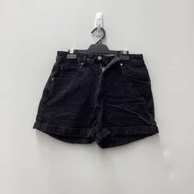 Sportsgirl Womens  Size 10 Denim Shorts Black  