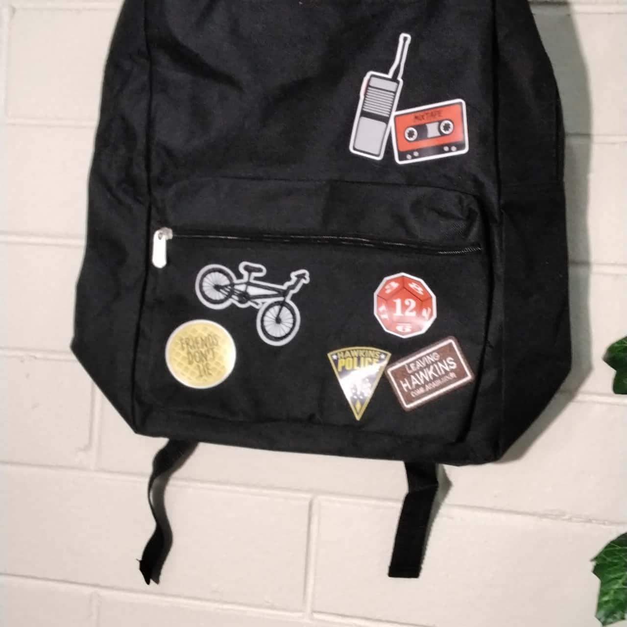 stranger things patches backpack