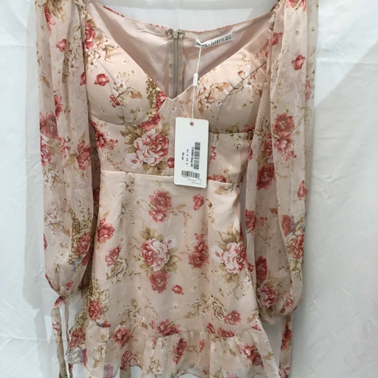 strapless open back dress Strapless Tiered A-Line Ruched Short Homecoming Dress Light Pink / 12