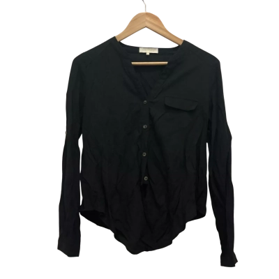 Florence the label Womens  Size 8 Long Sleeve Top Black  