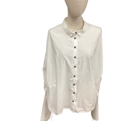 Rundholz Womens  Size M 3/4 Sleeve Shirt White 