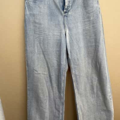 Seed Heritage Womens  Size 12 Wide Leg Jeans Blue 