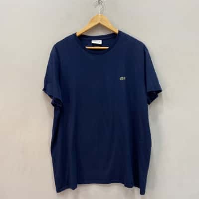 Lacoste Mens  Size XXL Short Sleeve T-shirt Blue 
