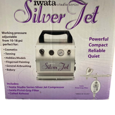 Iwata Silver Jet air compressor for art, painting& hobbies (no airbrush)