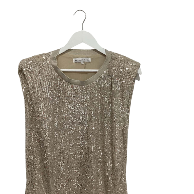 Endless Rose Womens  Size S Nude Party Top 