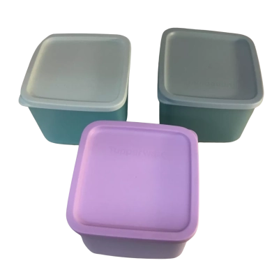 Tupperware Containers Square x 3. 1 L
