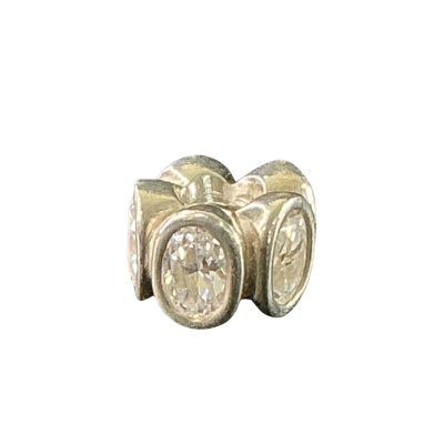 Pandora Womens Ovl Lights Cubic Zirconia charm Silver (stamped)