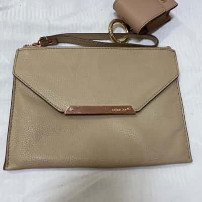 Mimco Womens Clutch Beige 