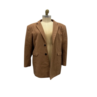 RDX Mens  Size L Wool Coat Beige 