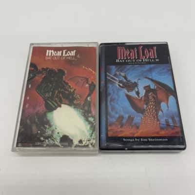 Meat Loaf - Bat Out Of Hell & Bat Out of Hell II Cassette tape [B#11]