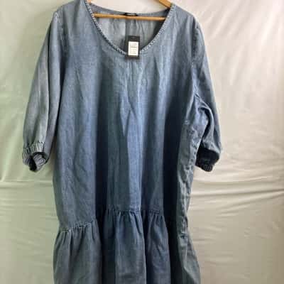 City Chic Womens  Size XXL Casual Dress / Denim Dress Blue 