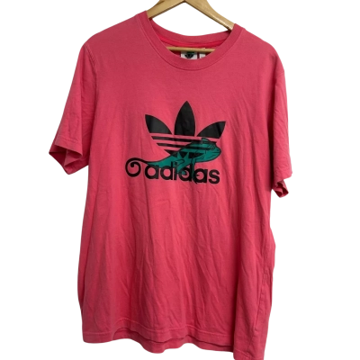 Adidas Mens Size L Pink T-Shirt