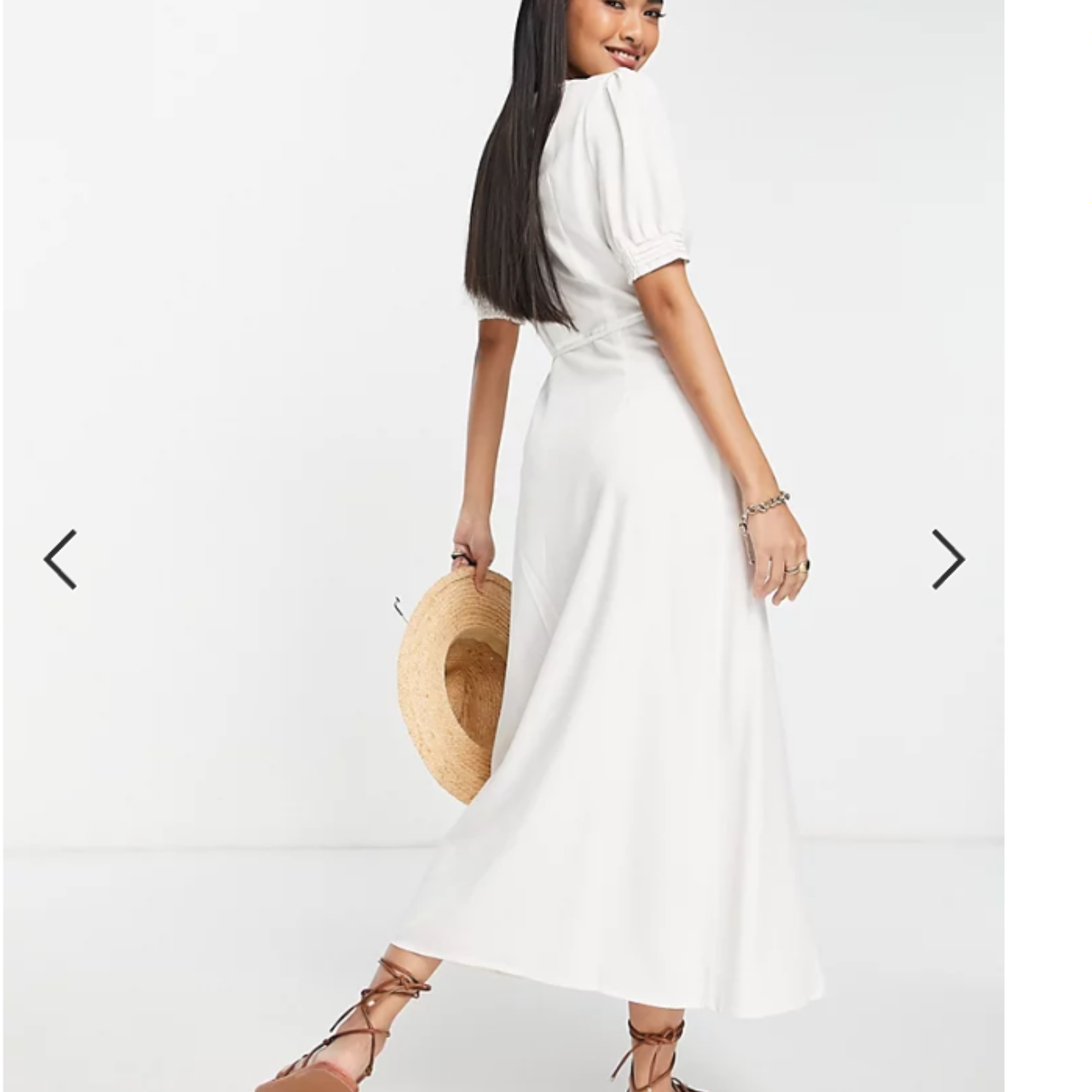 The Frolic White Short Sleeve Wrap Mini Dress Size 16/XXL