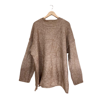 White Closet Womens  Size L Cardigan Beige 