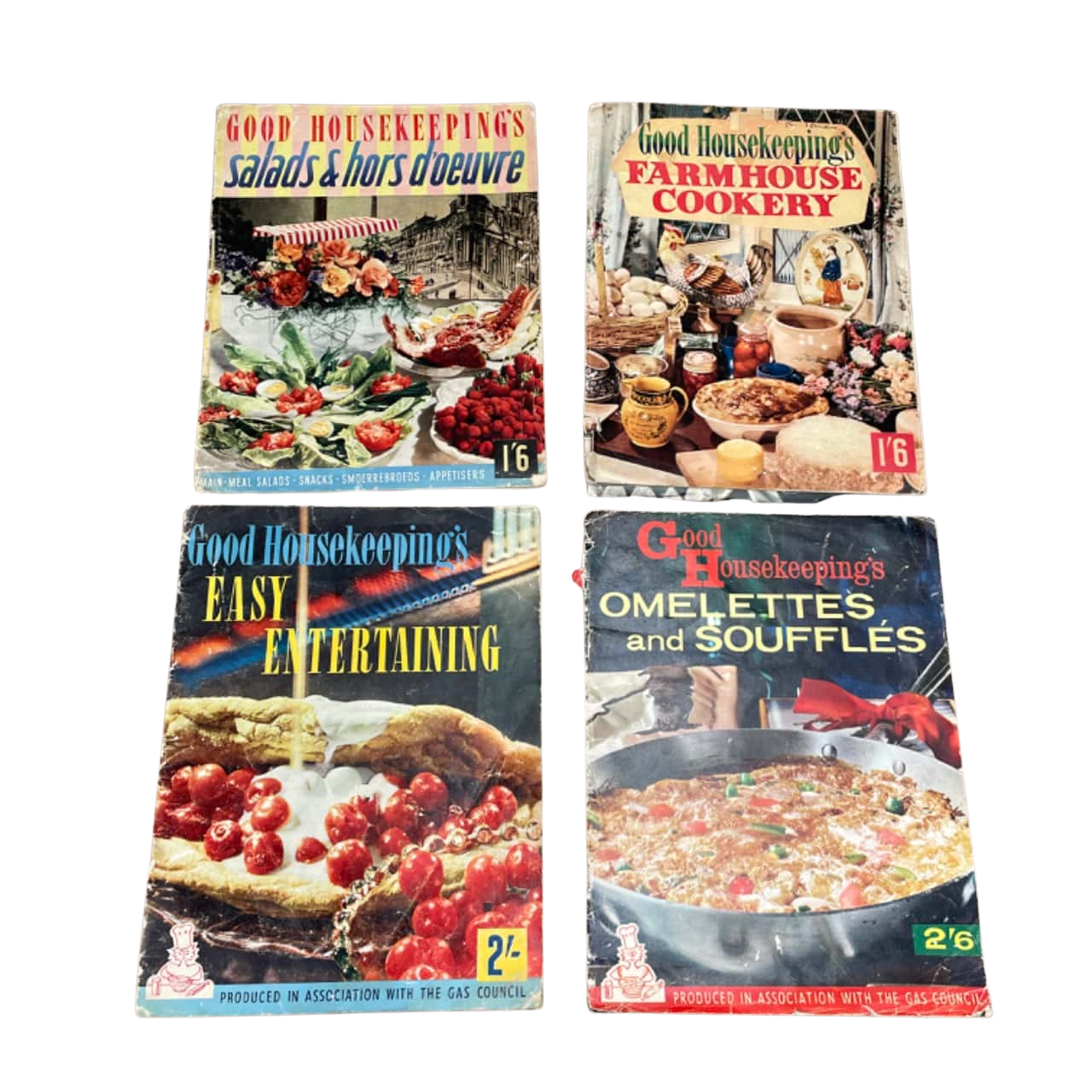 ‘Good Housekeeping’ Set of 4 Vintage Cooking Magazines 1954 1961(s)