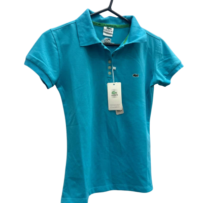 Lacoste Womens  Size L Blue Shirt 