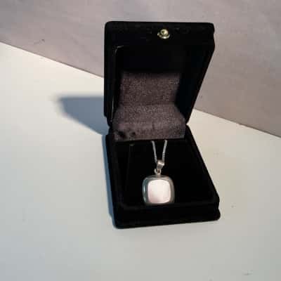 Stamped 925 Rose Quartz Necklace 