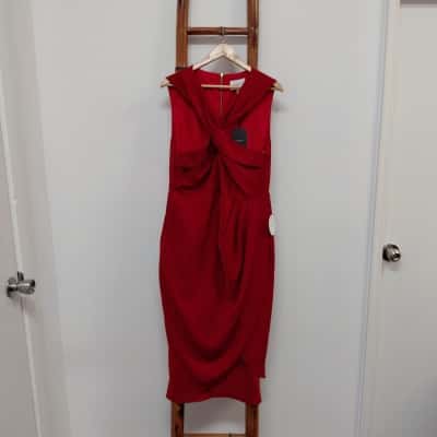 Pilgrim Sparrow Midi Dress Red Size 18 BNWT