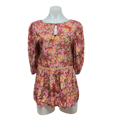 Esther & Co. Womens Size 8 Blouse Floral / Multicoloured / Pattern 