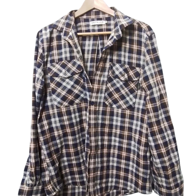 Smith + Co Mens Size M Flannel Shirt Multicoloured 