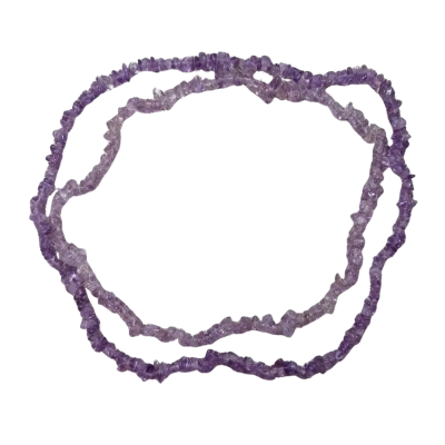 Amethyst Crystal Chip Bracelet and Necklace 