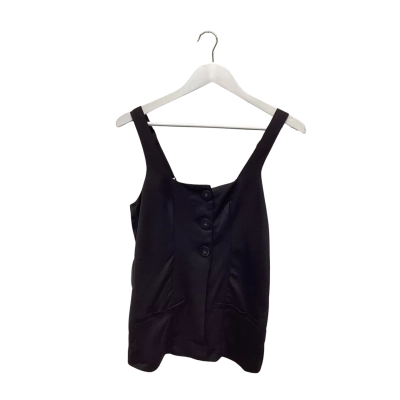 SHEIKE Nirvana Black Button Front Vest Size 6 BNWT