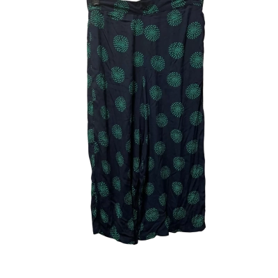 Elm Navy Dandelion Pants Womens  Size 10 Green / Navy Blue 