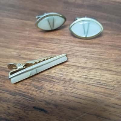 Vintage Cuff Links & Tie Pin Set