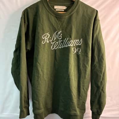 R.M. Williams Mens  Size M Crew Neck Jumper Green 