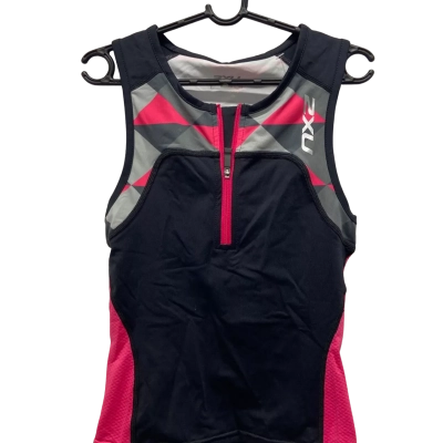 2XU Active Youth Tri Singlet Kids  Size M Black  / Pink  