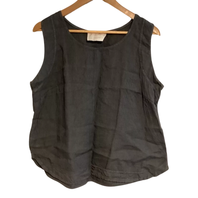 Donna Donna linen top Size M Grey 