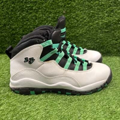 Nike Air Jordan 10 Retro GG "Verde" Sneakers Size 6 Youth (5.5 Uk)