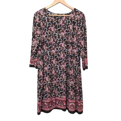 Stella Women's Size 14 Black and Purple Tunic Top