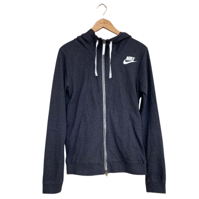 Nike Womens Gym Hoodies Size XS Grey / White 