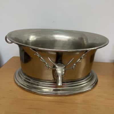 PICK UP ONLY -  Large champagne bucket with Staghead.