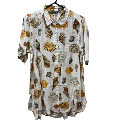 Katies Size 12 Short Sleeve 2 piece (Shirt & Long pant) Playsuit - Shell pattern