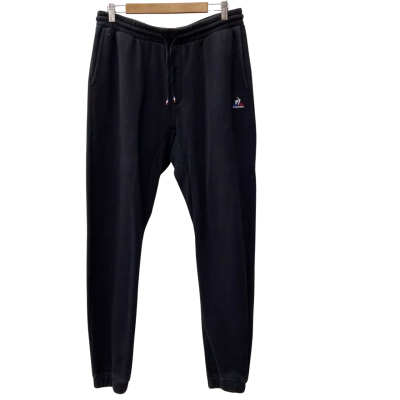 Le Coq Sportif Tapered Jogging Pants in Black Size XL 