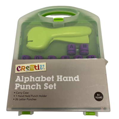 Creativ Alphabet Hand Punch Set