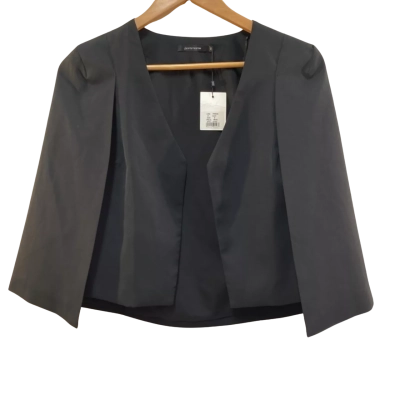 Portmans Womens  Size 8 Poncho Black RRP $89.95