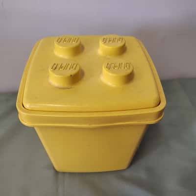 LEGO DUPLO Bricks with Vintage Yellow Storage Case