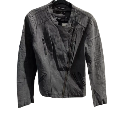 ONLY Womens  Size 40 Biker Jacket Black  RRP $99.95