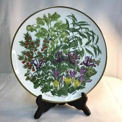 Franklin Porcelain Flowers of the Year February