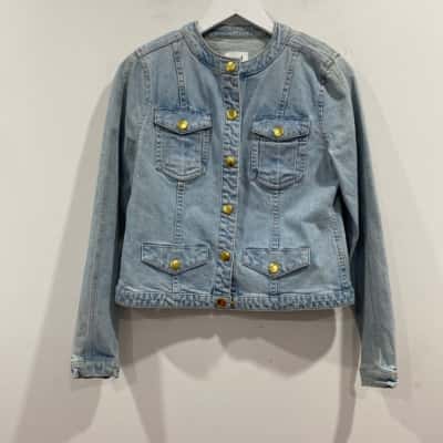Seed Womens - Denim Jacket Size 10 Blue 