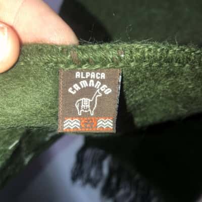 Alpaca Camargo Green Scarf