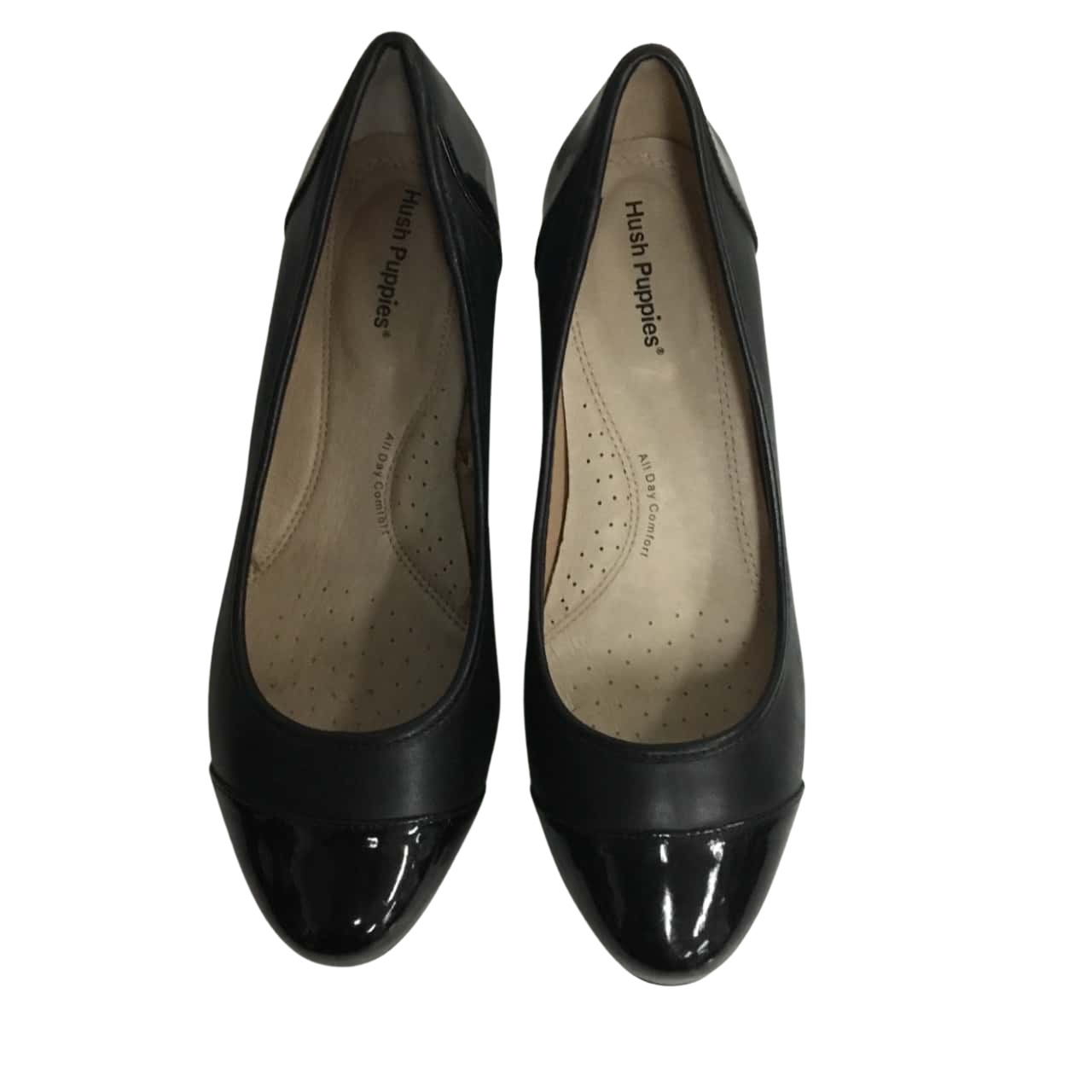 Hush Puppies Womens Size 7 Black Court Shoes (s)