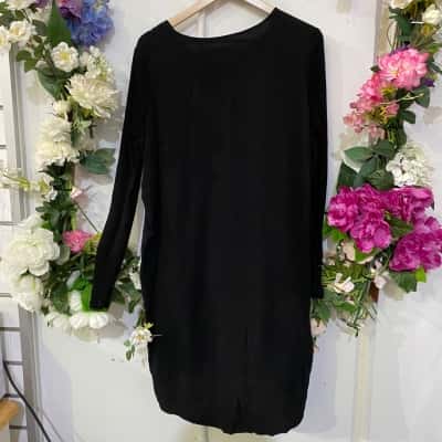 ELK Womens  Size S Shift Dress Black  