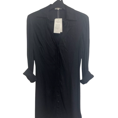 Kookai Womens  Size 34 Shirt Dress Black  