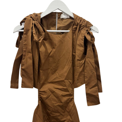 NEW Roame Womens  Size 1 Mini Casual Dress Brown 