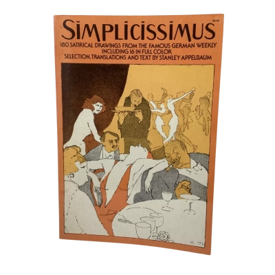 Simplicissimus  Book 180 Satrical Drawings From German Weekly S/C