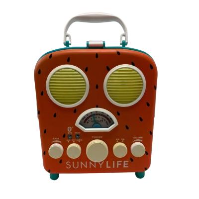 Sunnylife Beach Sounds Watermelon Portable Radio & Bluetooth Speaker #Sunnylife #BeachRadio